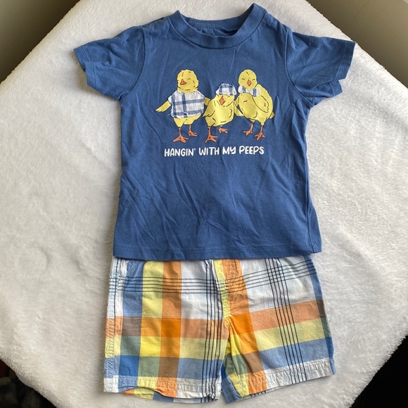 First Impressions “Hanging with my peeps” outfit bundle 24M - Picture 3 of 15